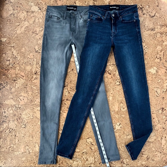 Two Pair: The Kooples Billy Jean, Blue&Gray, sz 24 - Picture 7 of 8